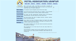 Desktop Screenshot of hotelassociationudaipur.com