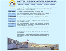 Tablet Screenshot of hotelassociationudaipur.com